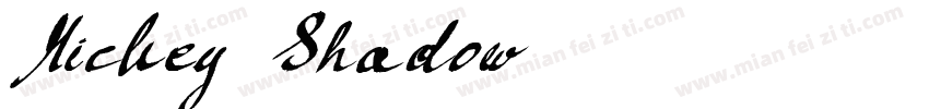 Mickey Shadow字体下载字体转换